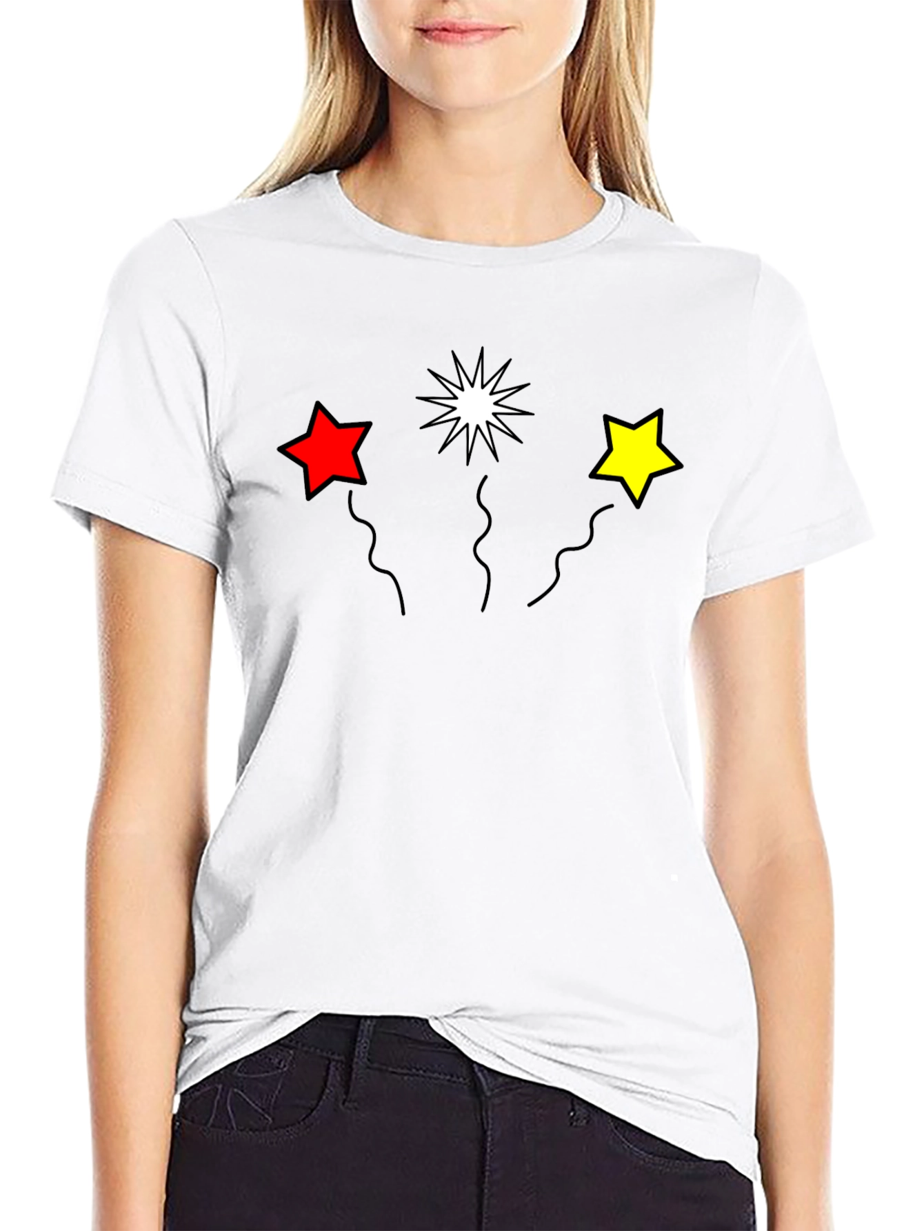 Starry T-Shirt: Fun Graphic Print Tee