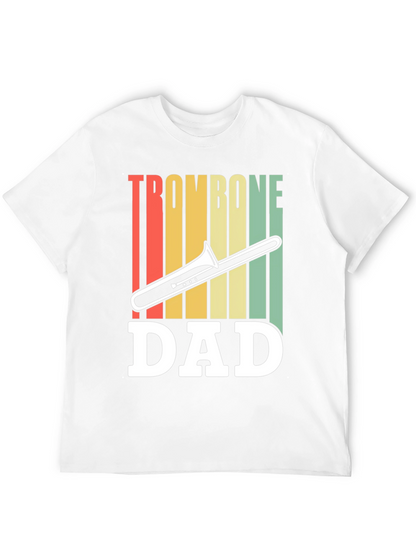Trombone Dad Graphic T-Shirt - Music Lover Gift