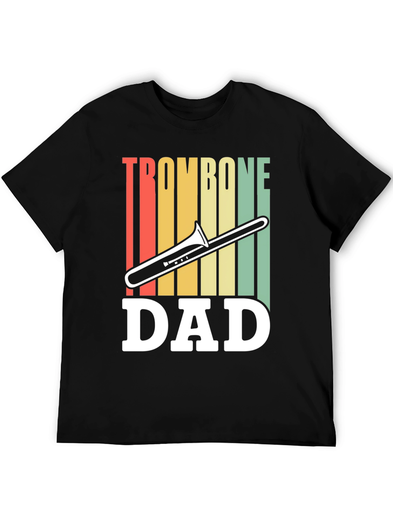 Trombone Dad Graphic T-Shirt - Music Lover Gift