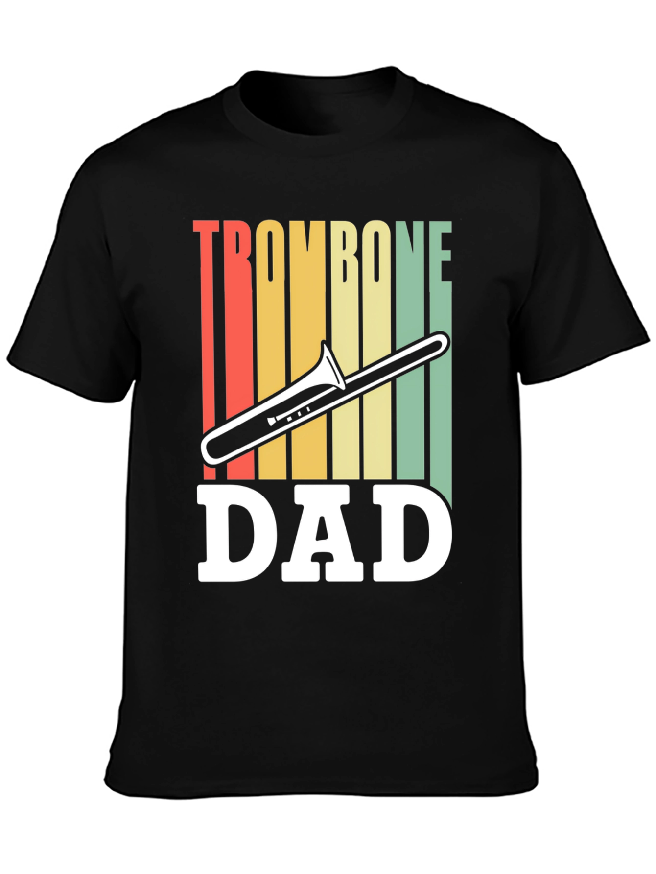 Trombone Dad Graphic T-Shirt - Music Lover Gift
