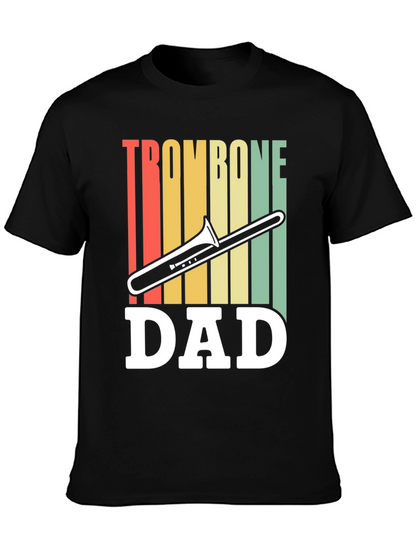 Trombone Dad Graphic T-Shirt - Music Lover Gift