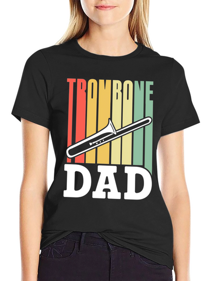 Trombone Dad Graphic T-Shirt - Music Lover Gift