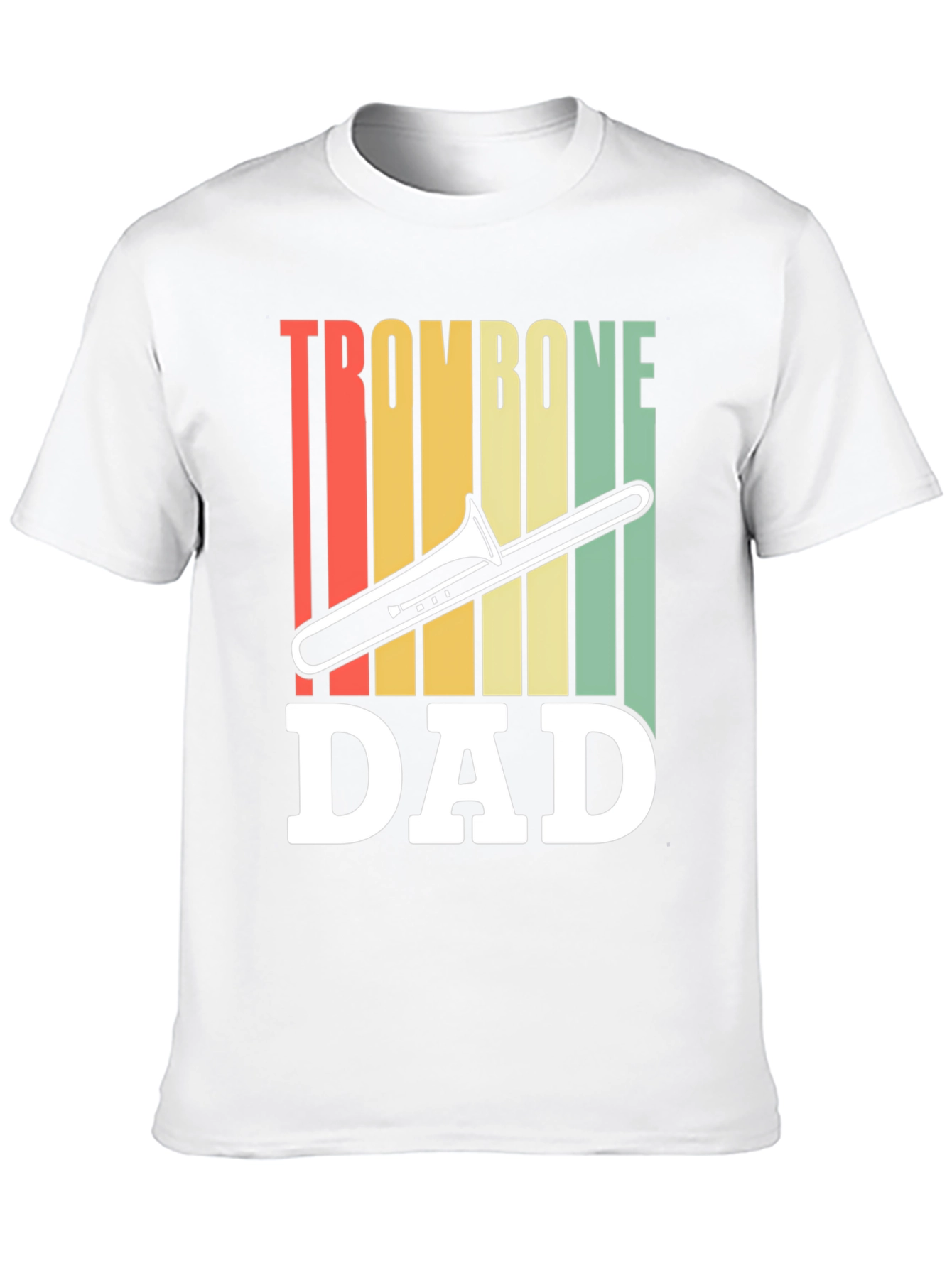 Trombone Dad Graphic T-Shirt - Music Lover Gift