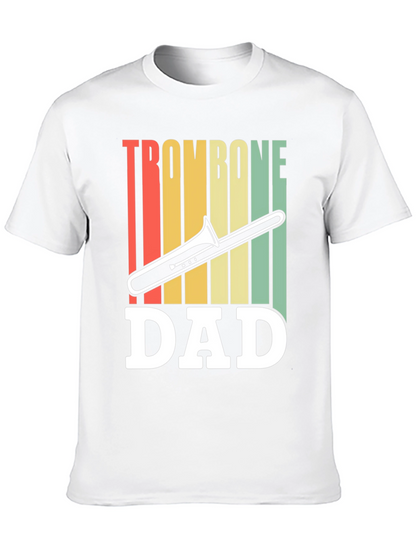 Trombone Dad Graphic T-Shirt - Music Lover Gift
