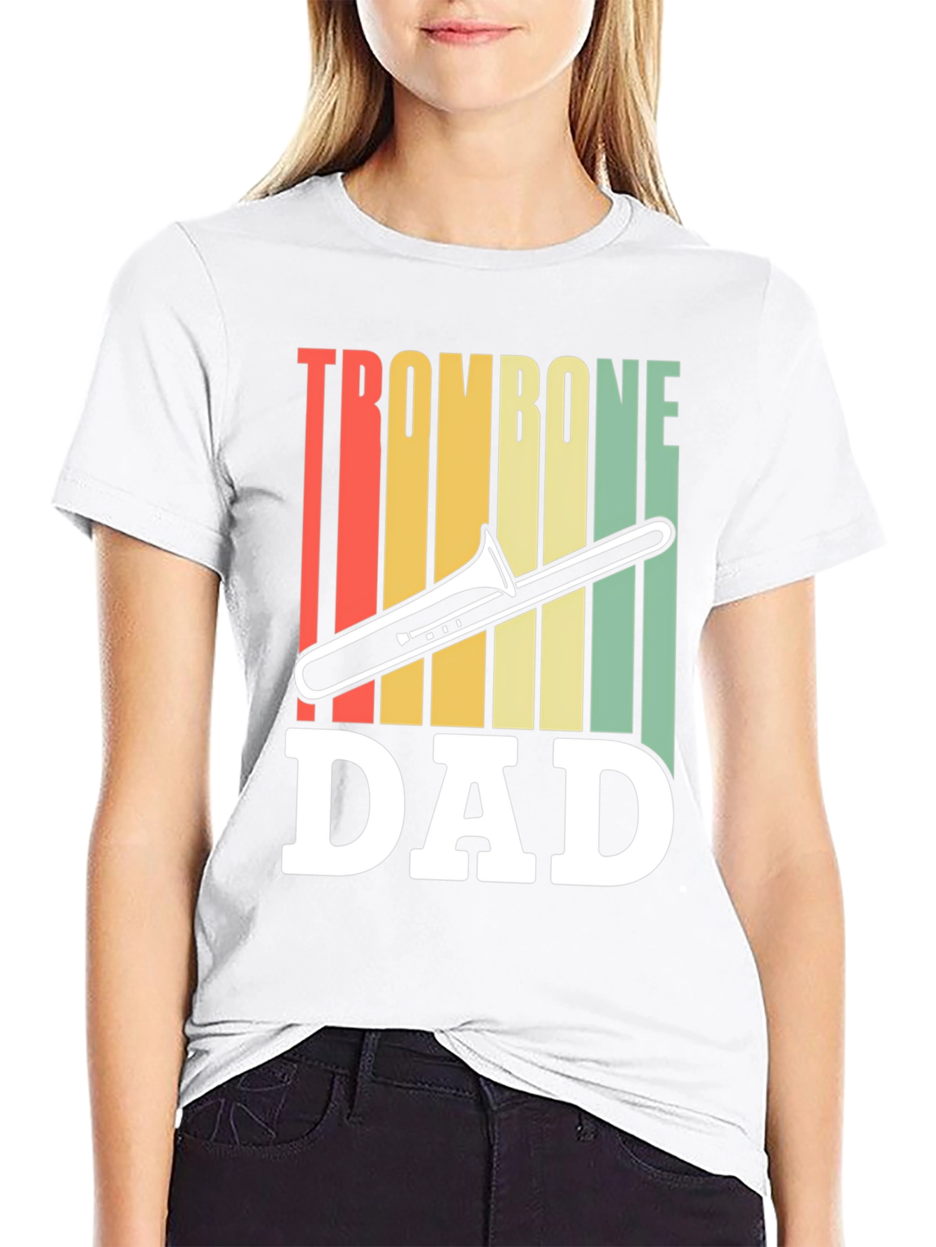 Trombone Dad Graphic T-Shirt - Music Lover Gift
