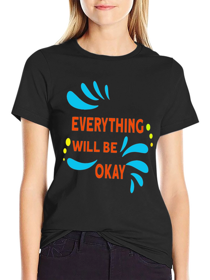 Everything Will Be Okay Graphic Tee - Black