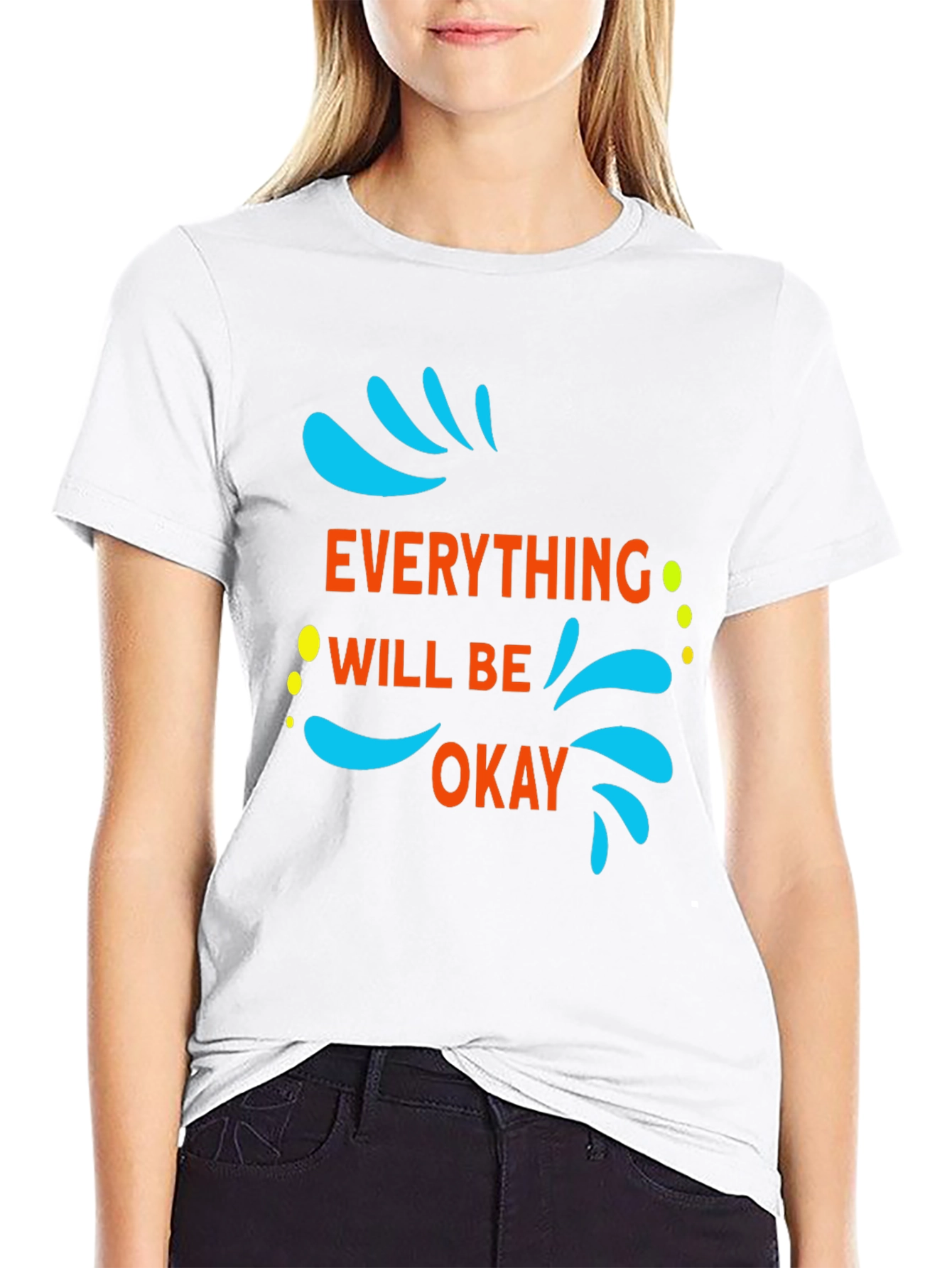 Everything Will Be Okay Graphic Tee - Black