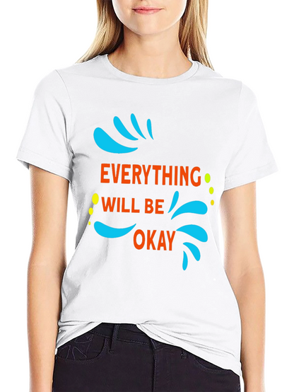Everything Will Be Okay Graphic Tee - Black
