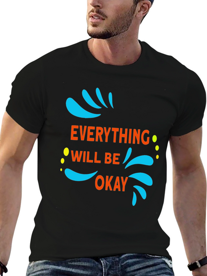 Everything Will Be Okay Graphic Tee - Black