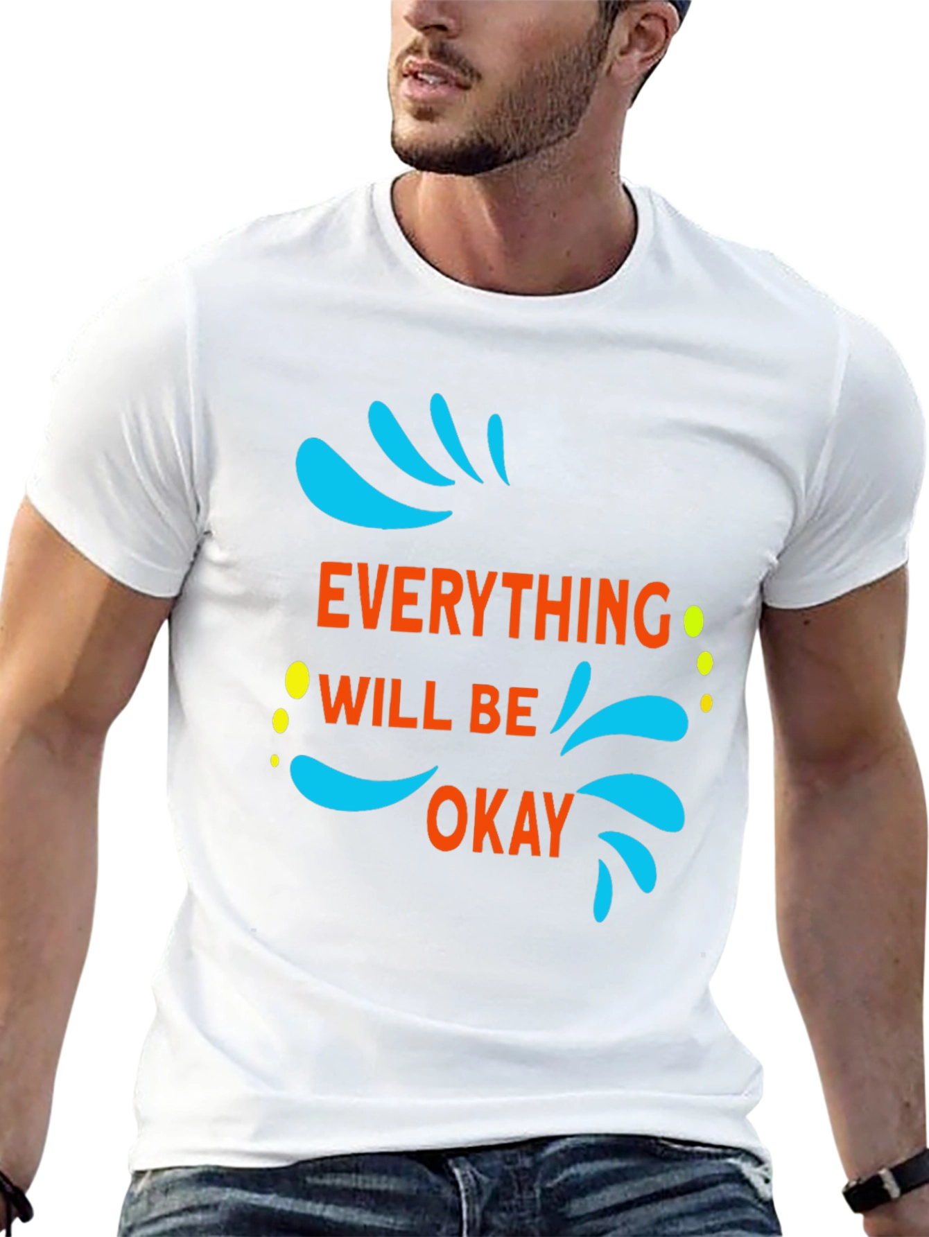 Everything Will Be Okay Graphic Tee - Black