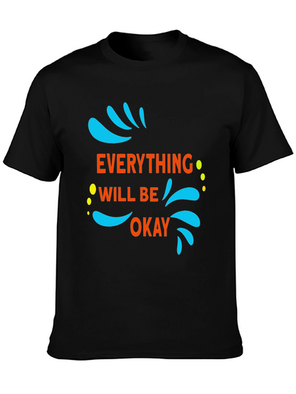 Everything Will Be Okay Graphic Tee - Black