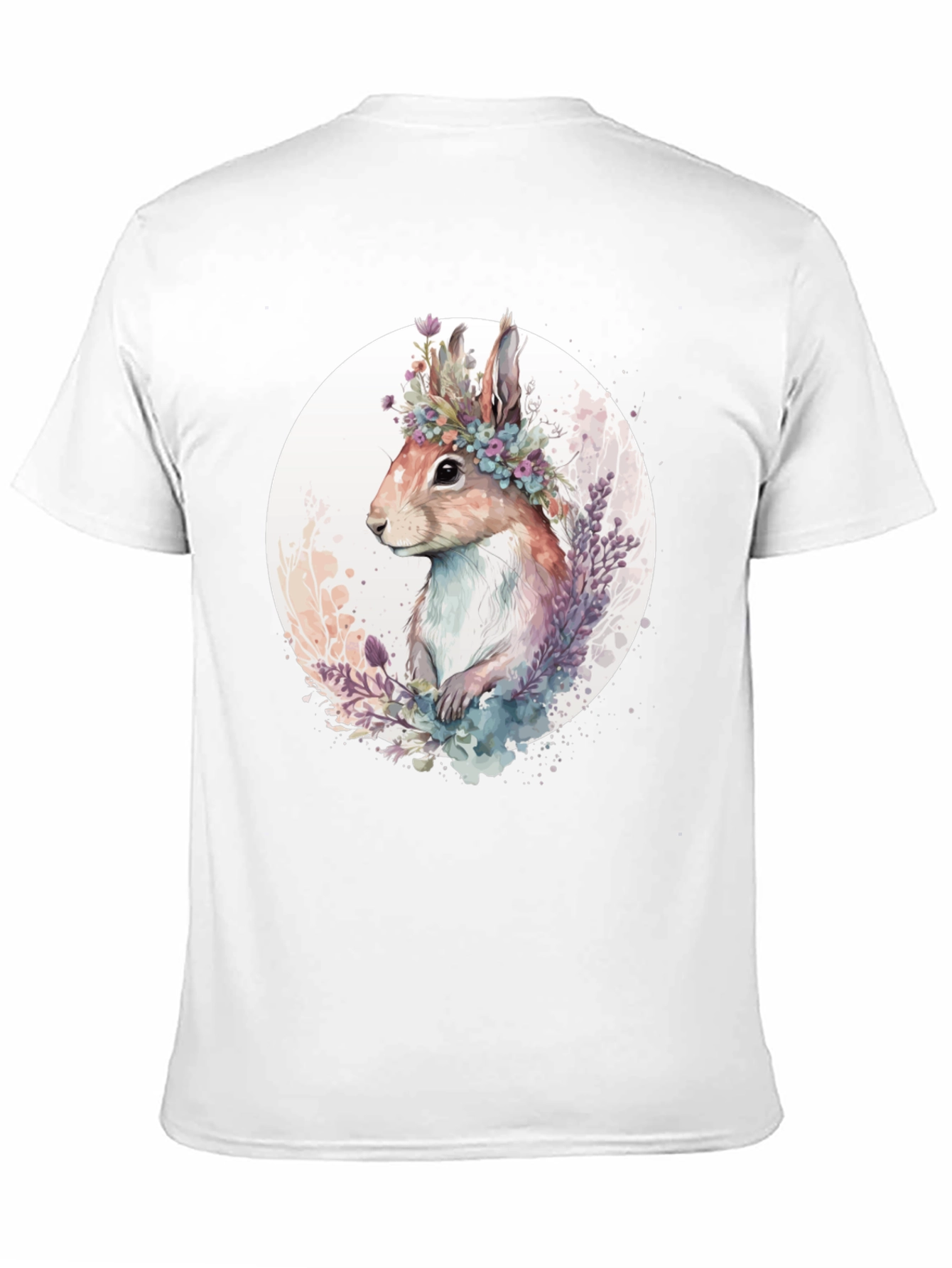 Floral Crown Rabbit Graphic Tee