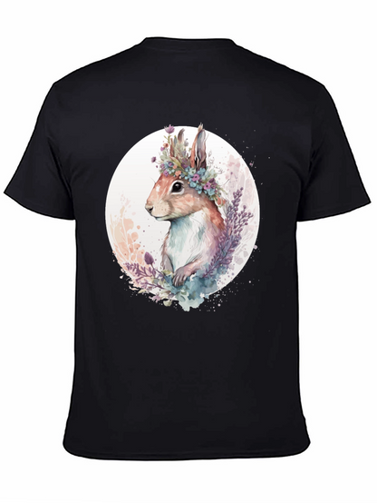 Floral Crown Rabbit Graphic Tee