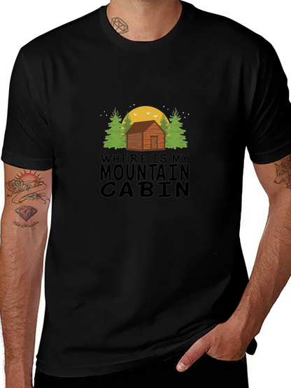 Mountain Cabin T-Shirt - Outdoor Adventure Tee