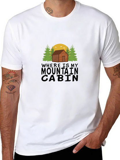 Mountain Cabin T-Shirt - Outdoor Adventure Tee