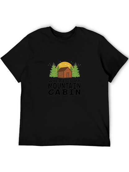 Mountain Cabin T-Shirt - Outdoor Adventure Tee