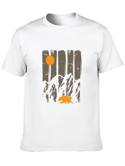 Nature Bear Graphic Tee - Mens Black T-Shirt