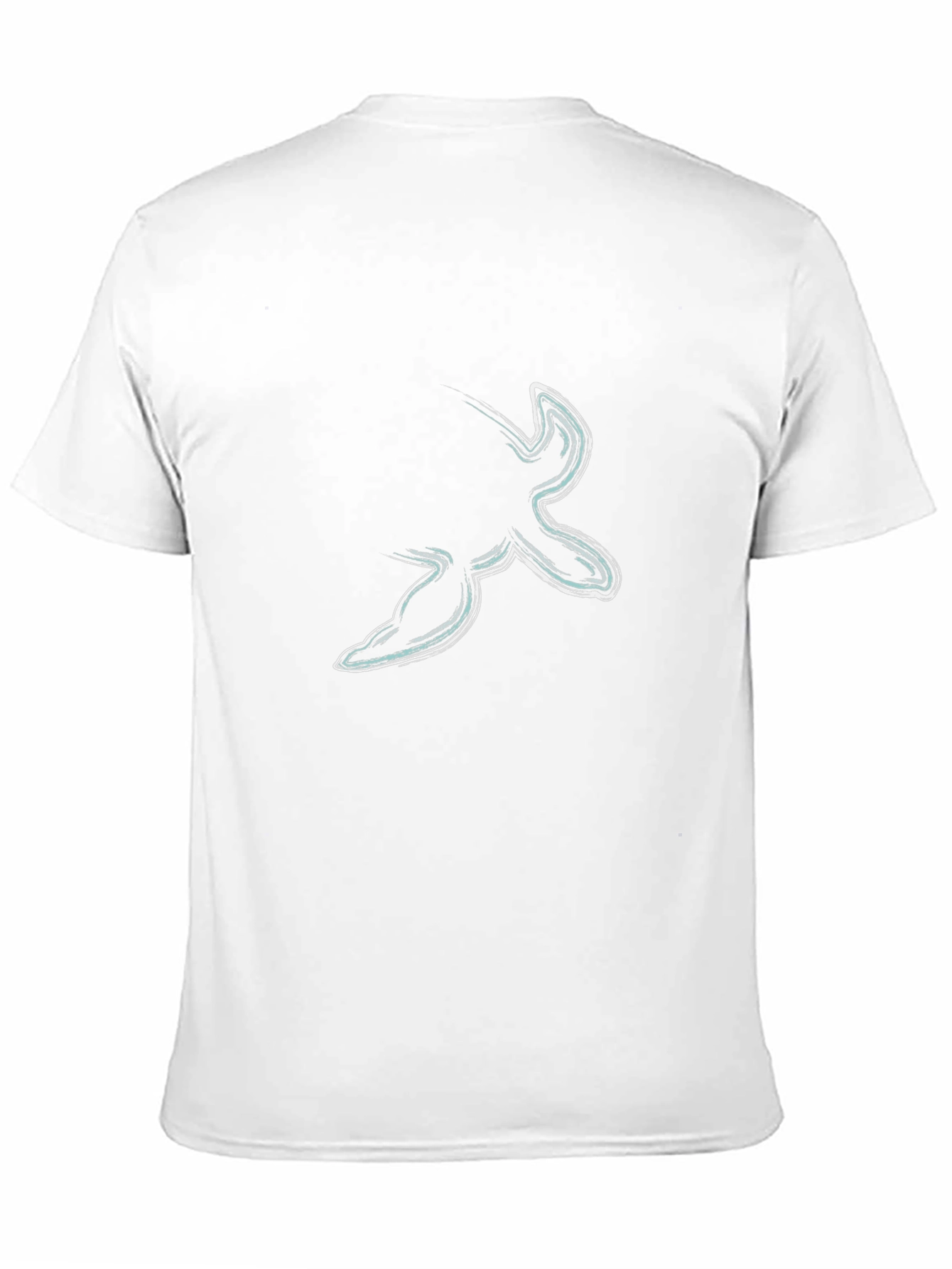 Abstract Graphic Black Cotton Casual T-Shirt