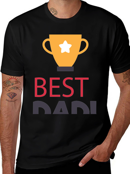 Best Dad Trophy Graphic T-Shirt
