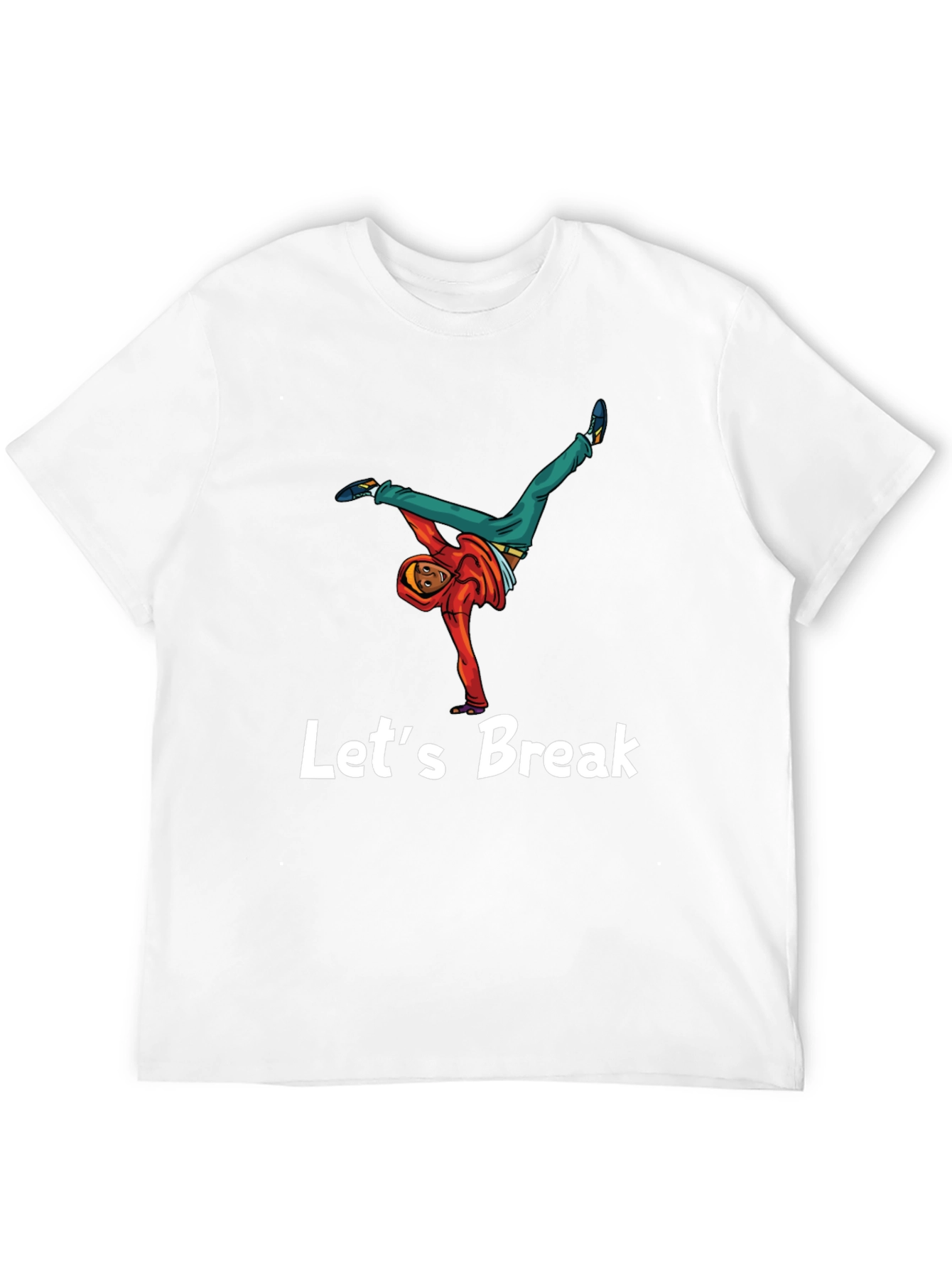 Lets Break Dance Tee - Black Graphic T-Shirt