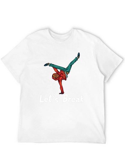 Lets Break Dance Tee - Black Graphic T-Shirt