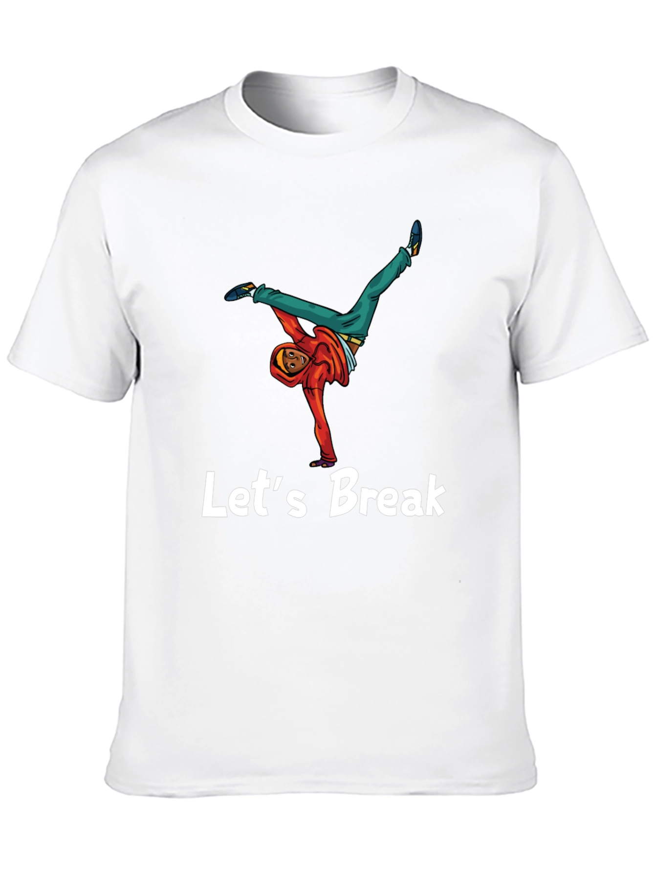 Lets Break Dance Tee - Black Graphic T-Shirt