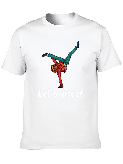 Lets Break Dance Tee - Black Graphic T-Shirt
