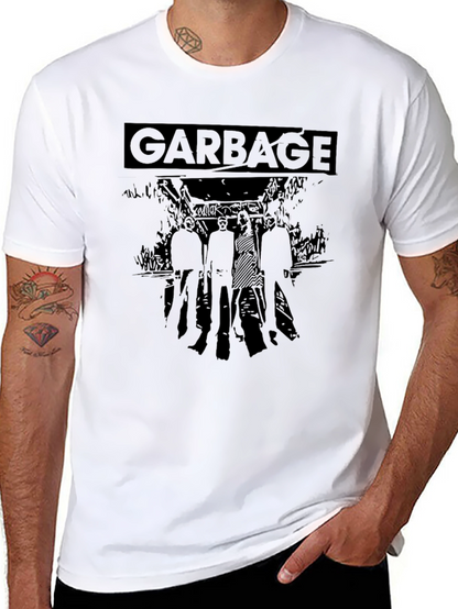 Garbage Band Graphic Black T-Shirt