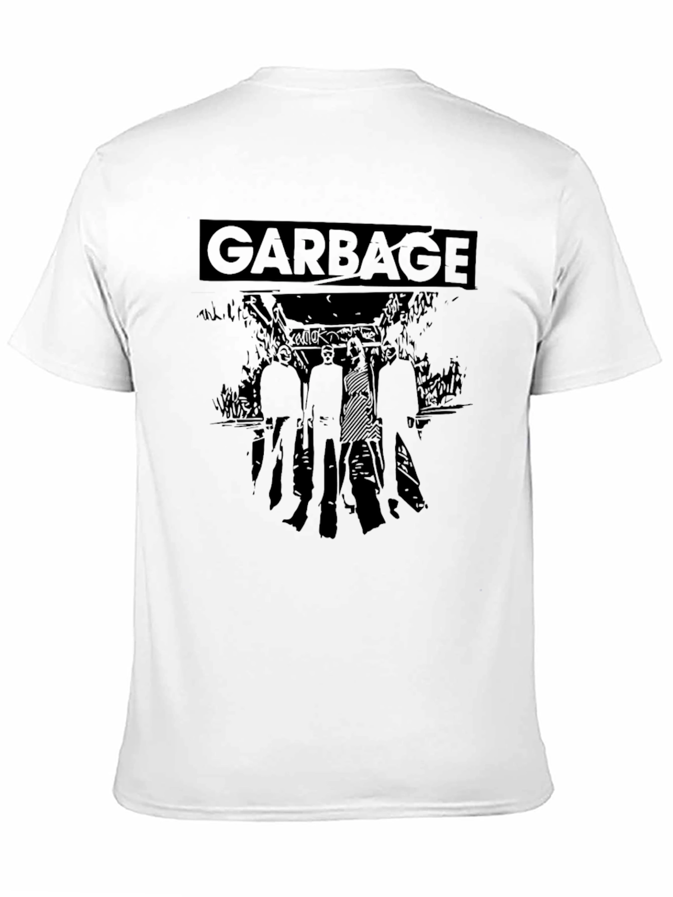 Garbage Band Graphic Black T-Shirt
