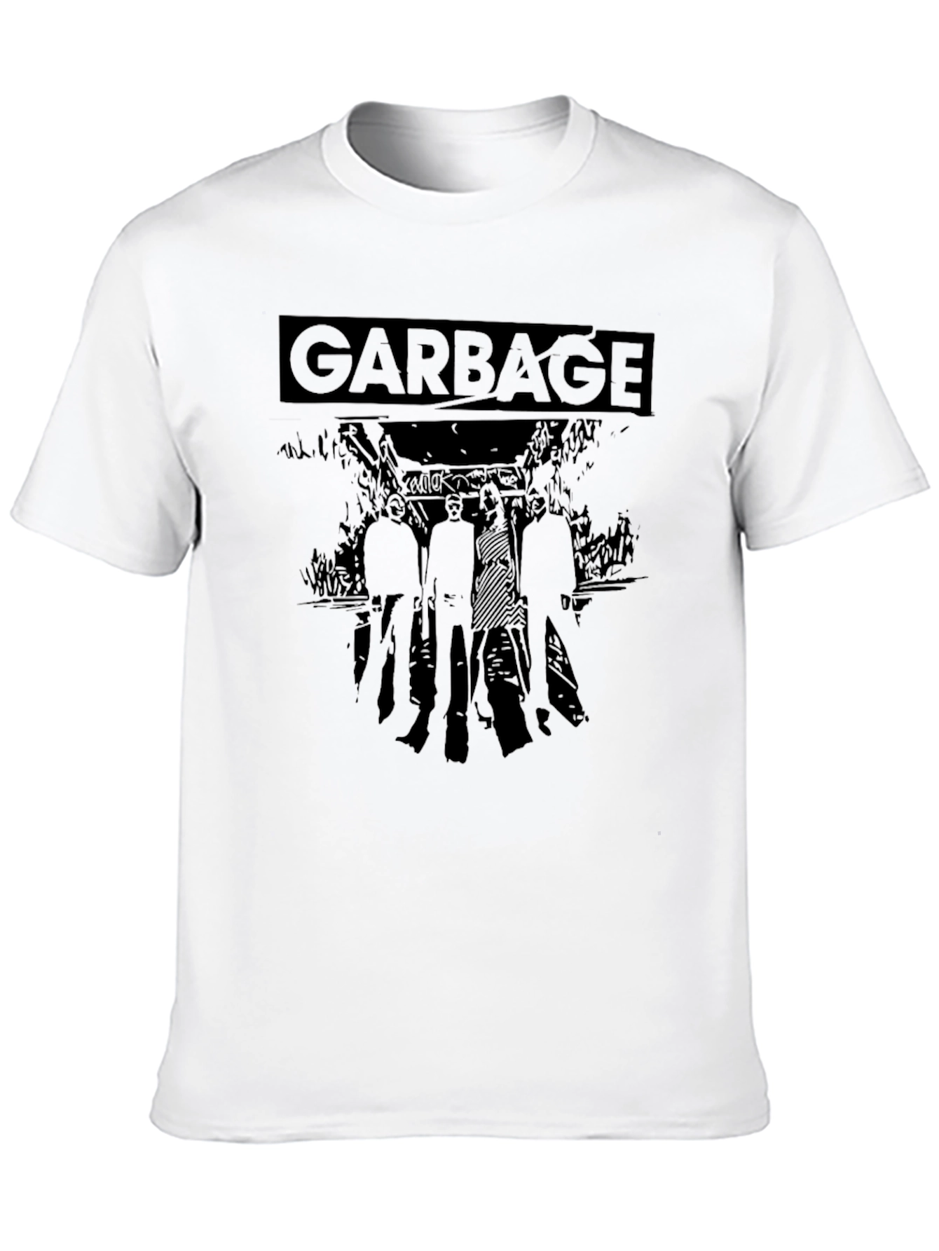 Garbage Band Graphic Black T-Shirt