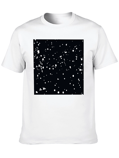 Mens Black Starry Sky Graphic Tee