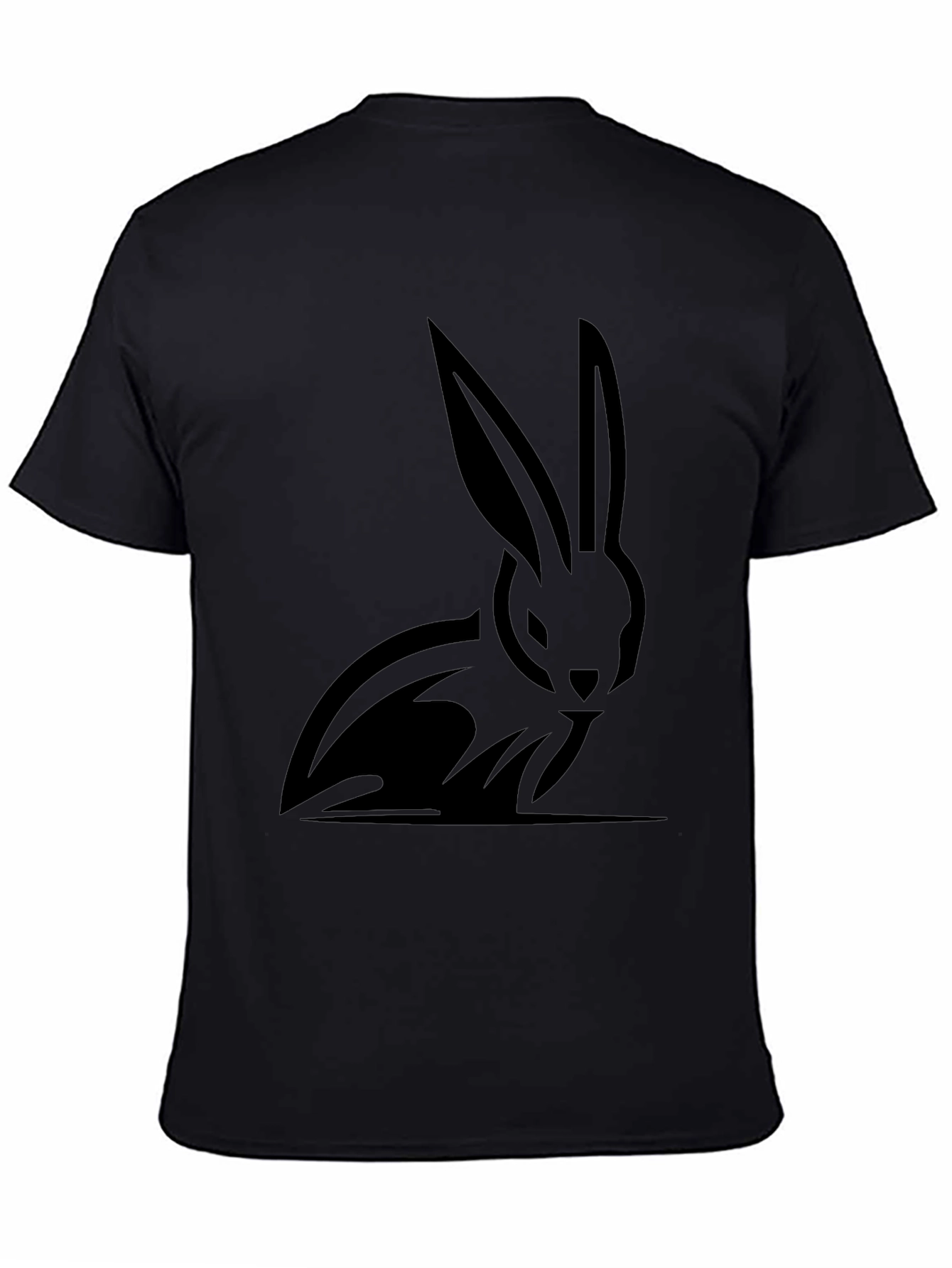 Black Rabbit Graphic T-Shirt - Stylish Mens Tee