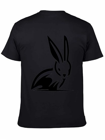 Black Rabbit Graphic T-Shirt - Stylish Mens Tee