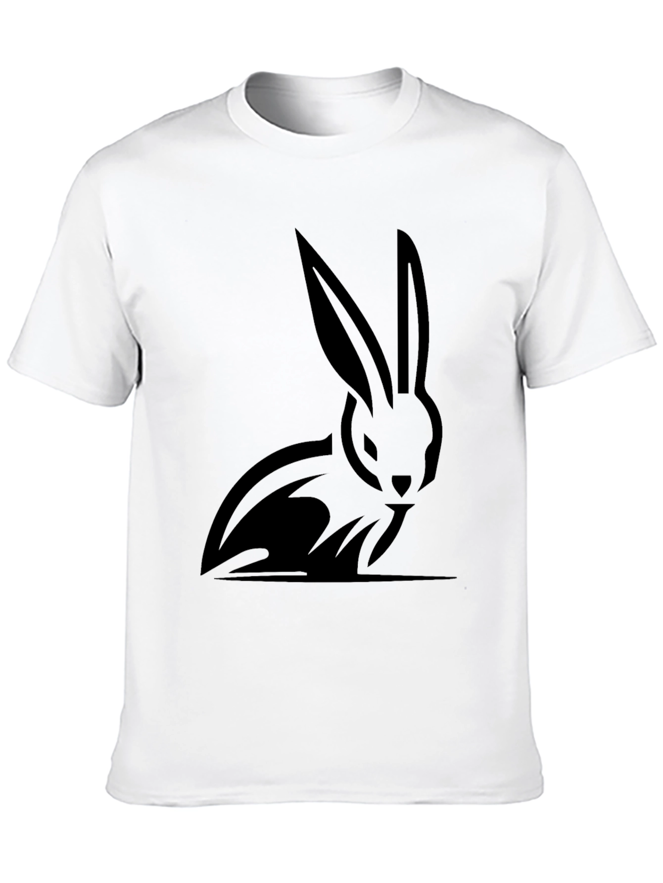 Black Rabbit Graphic T-Shirt - Stylish Mens Tee