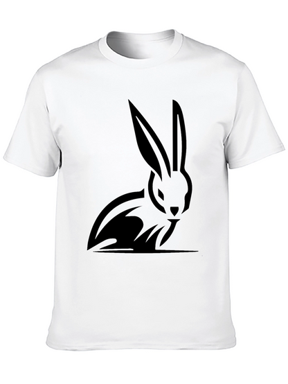 Black Rabbit Graphic T-Shirt - Stylish Mens Tee