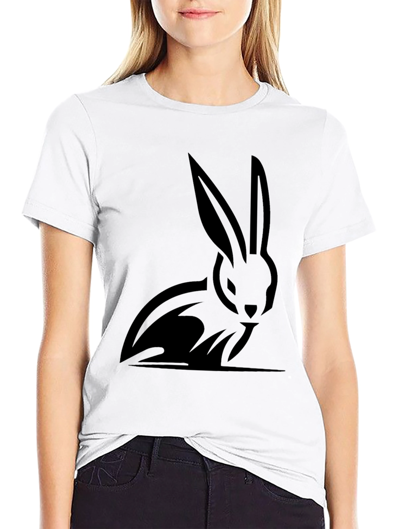 Black Rabbit Graphic T-Shirt - Stylish Mens Tee