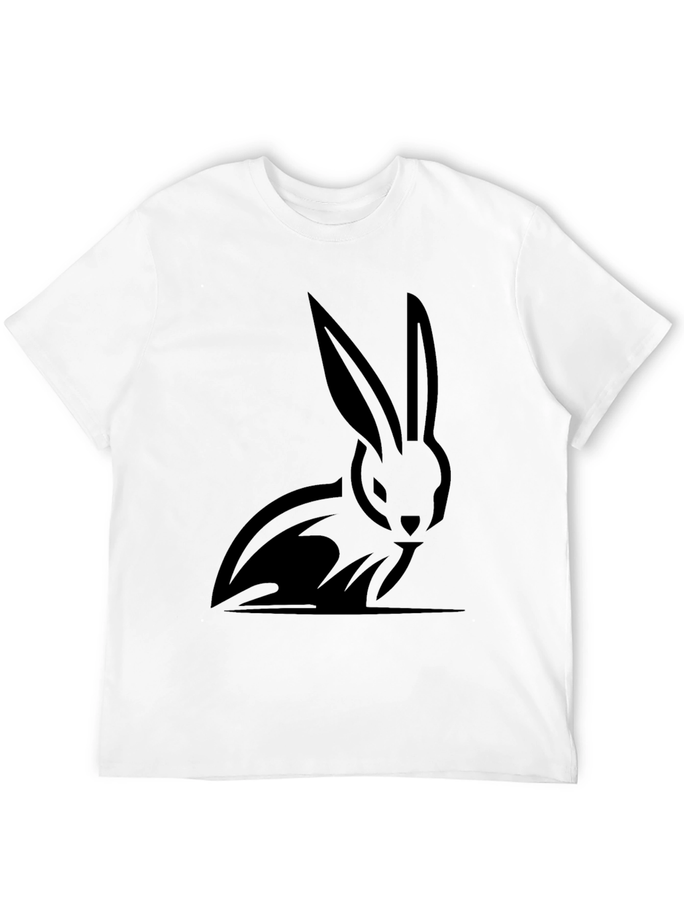 Black Rabbit Graphic T-Shirt - Stylish Mens Tee