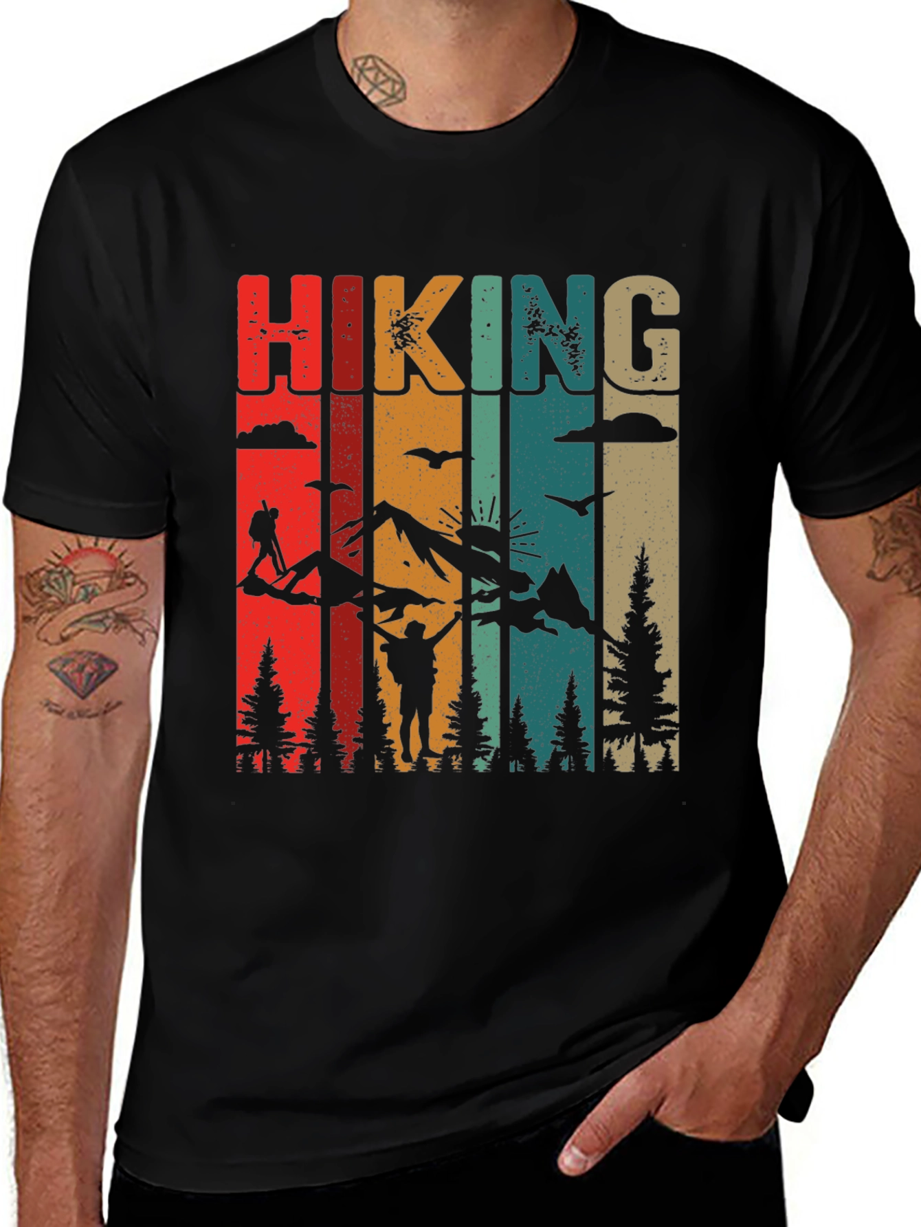 Retro Hiking Graphic T-Shirt
