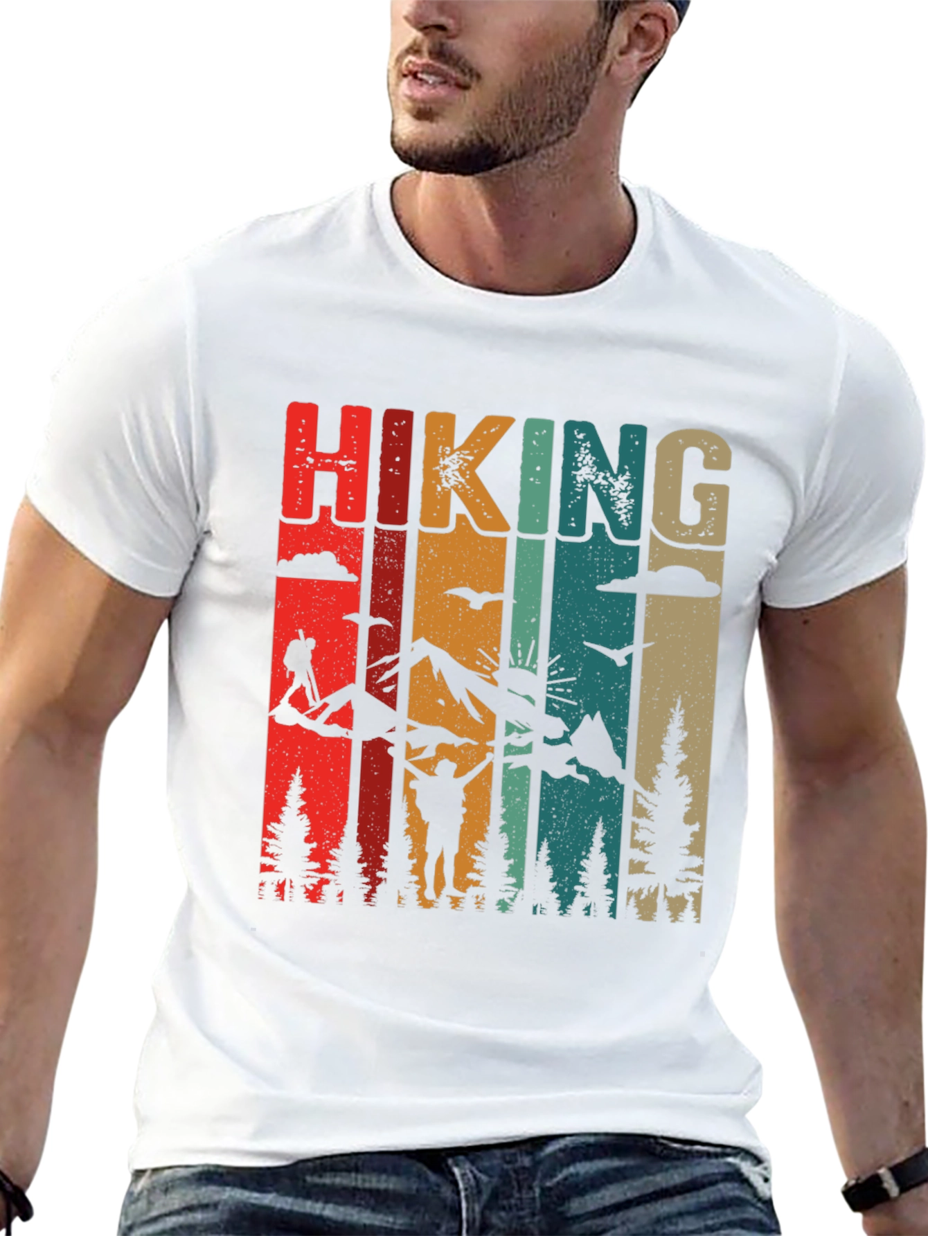Retro Hiking Graphic T-Shirt