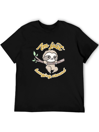 Cute Sloth Hanging Around Graphic T-Shirt