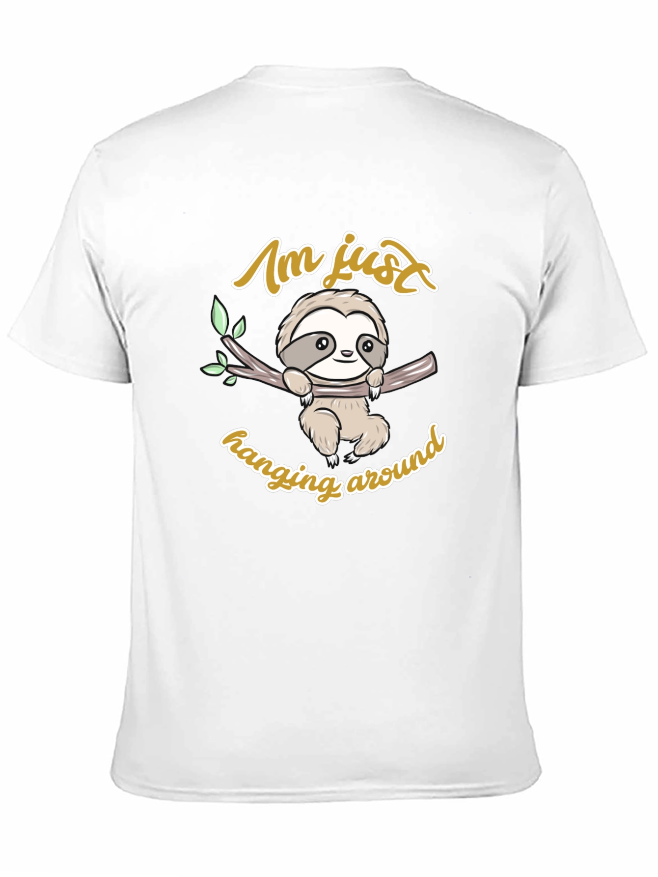 Cute Sloth Hanging Around Graphic T-Shirt