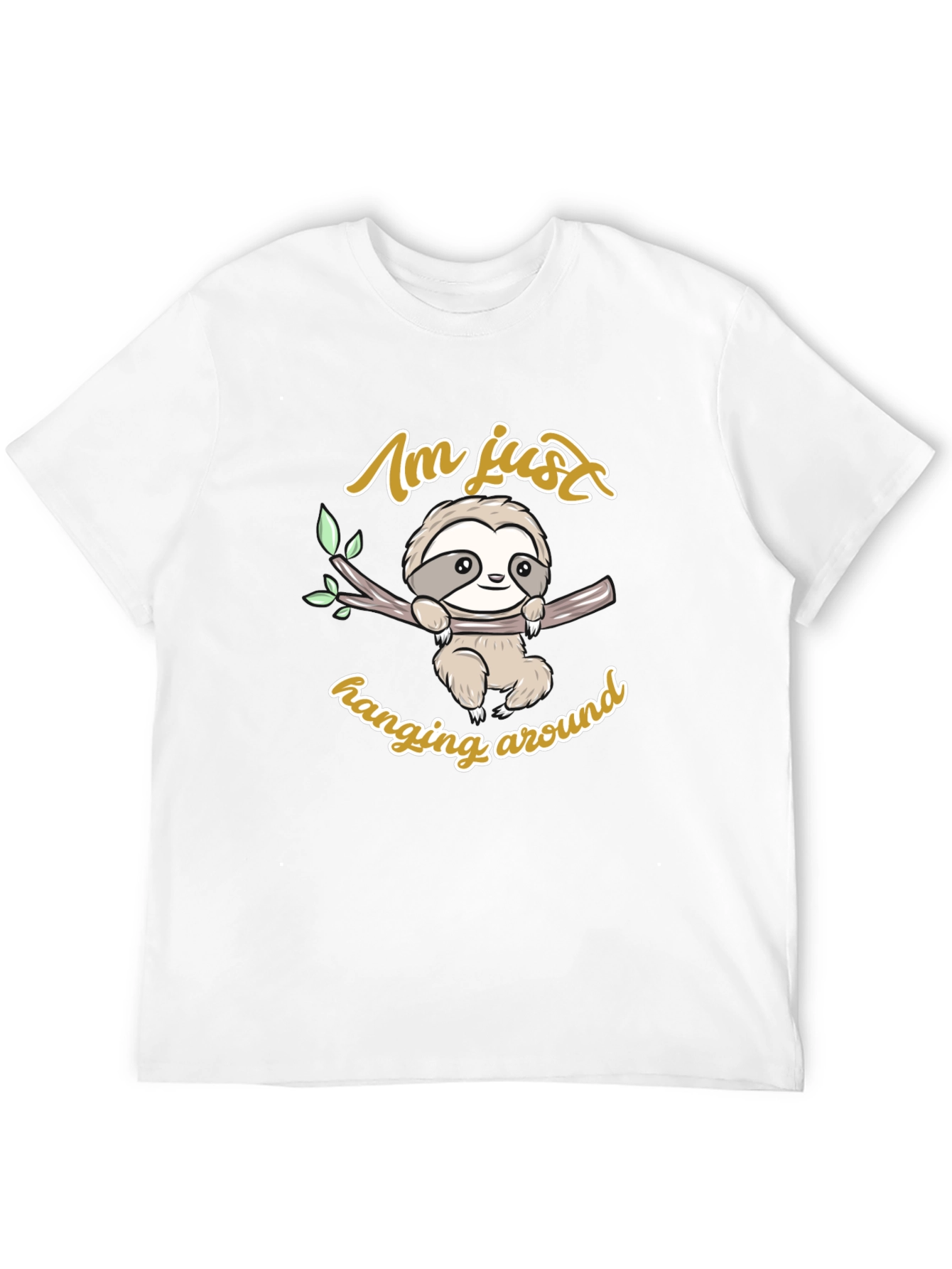Cute Sloth Hanging Around Graphic T-Shirt