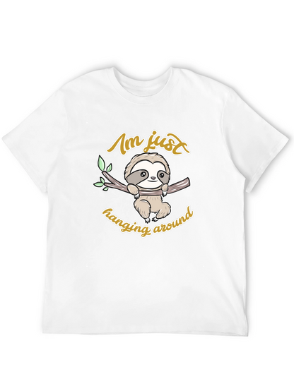 Cute Sloth Hanging Around Graphic T-Shirt