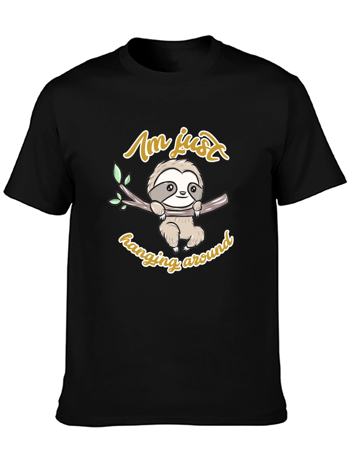 Cute Sloth Hanging Around Graphic T-Shirt