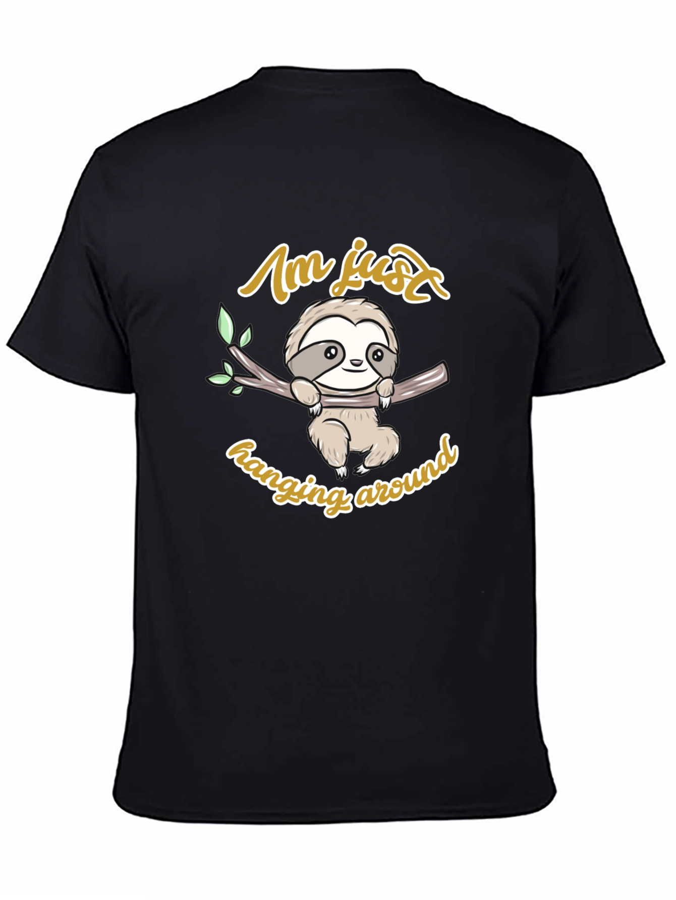 Cute Sloth Hanging Around Graphic T-Shirt