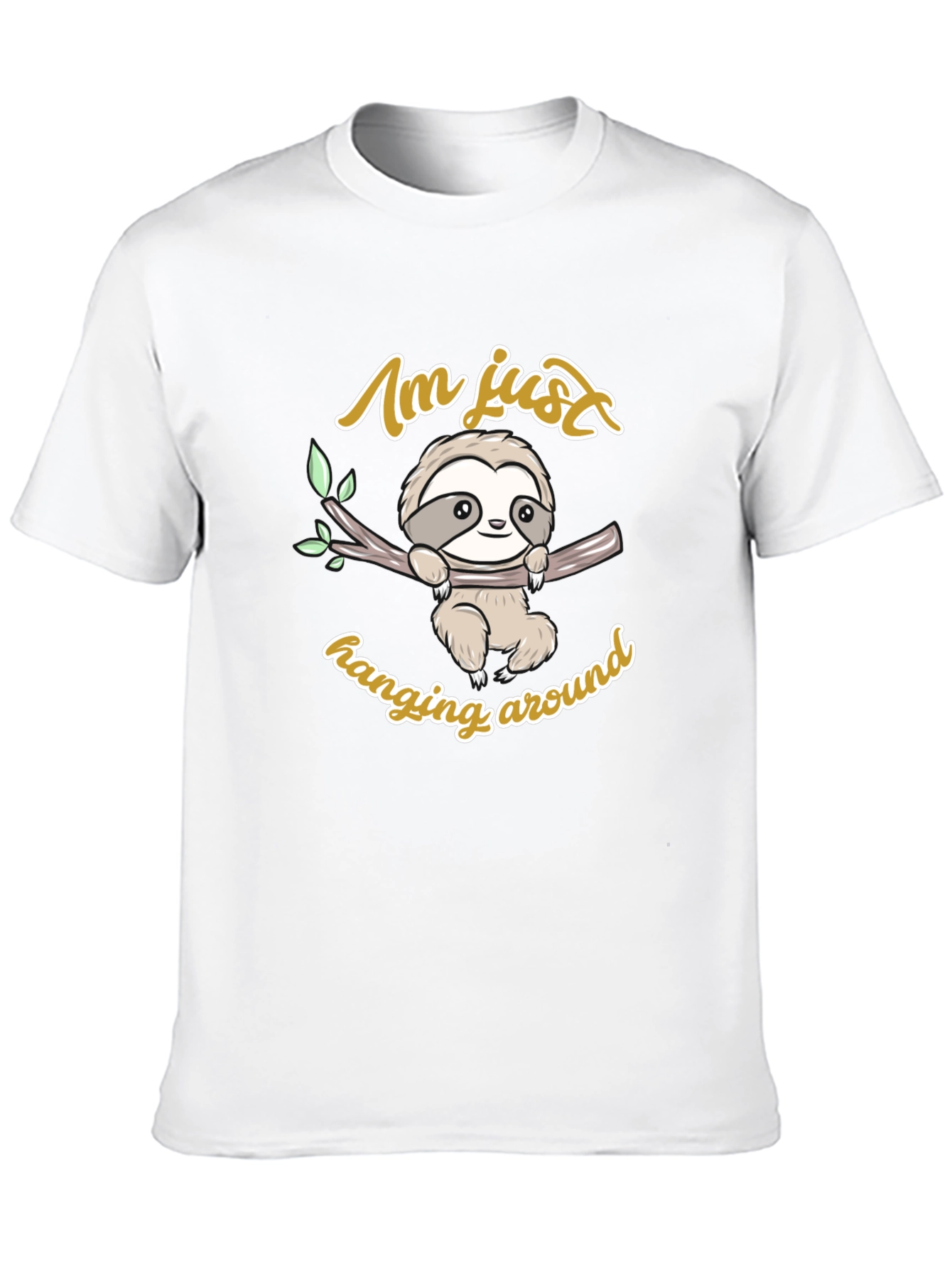 Cute Sloth Hanging Around Graphic T-Shirt
