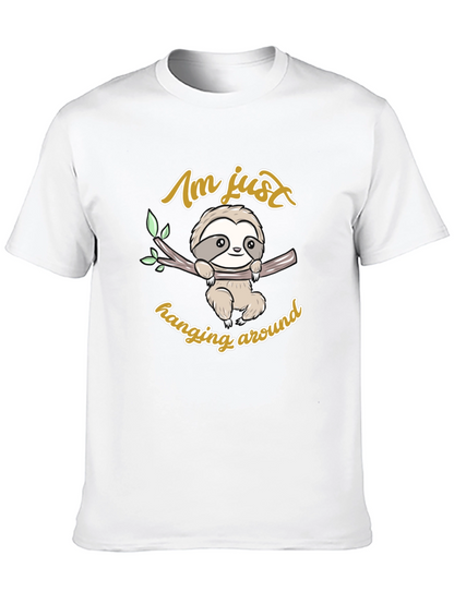 Cute Sloth Hanging Around Graphic T-Shirt
