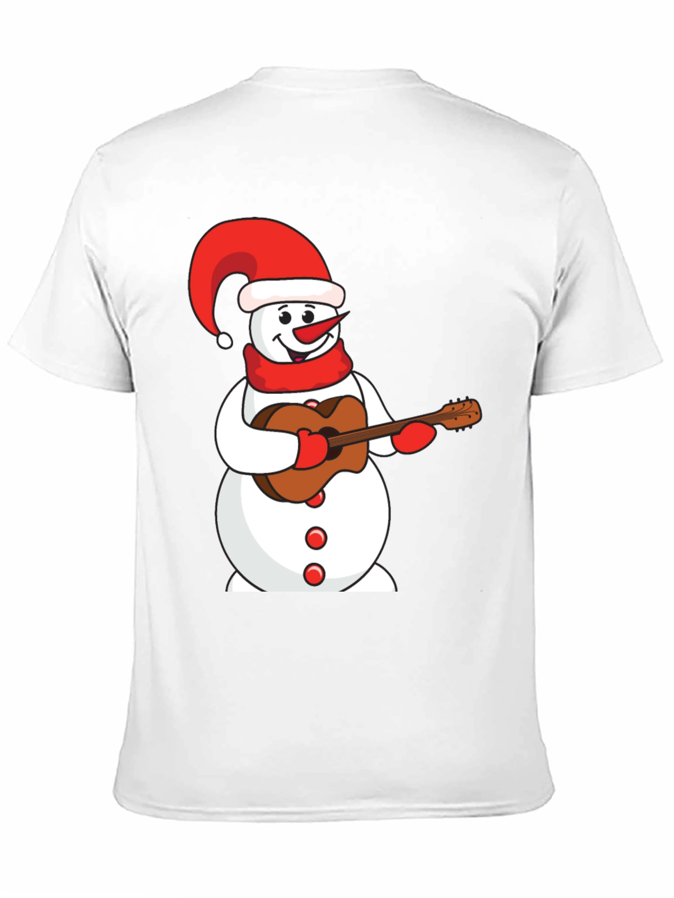 Festive Snowman Guitarist T-Shirt