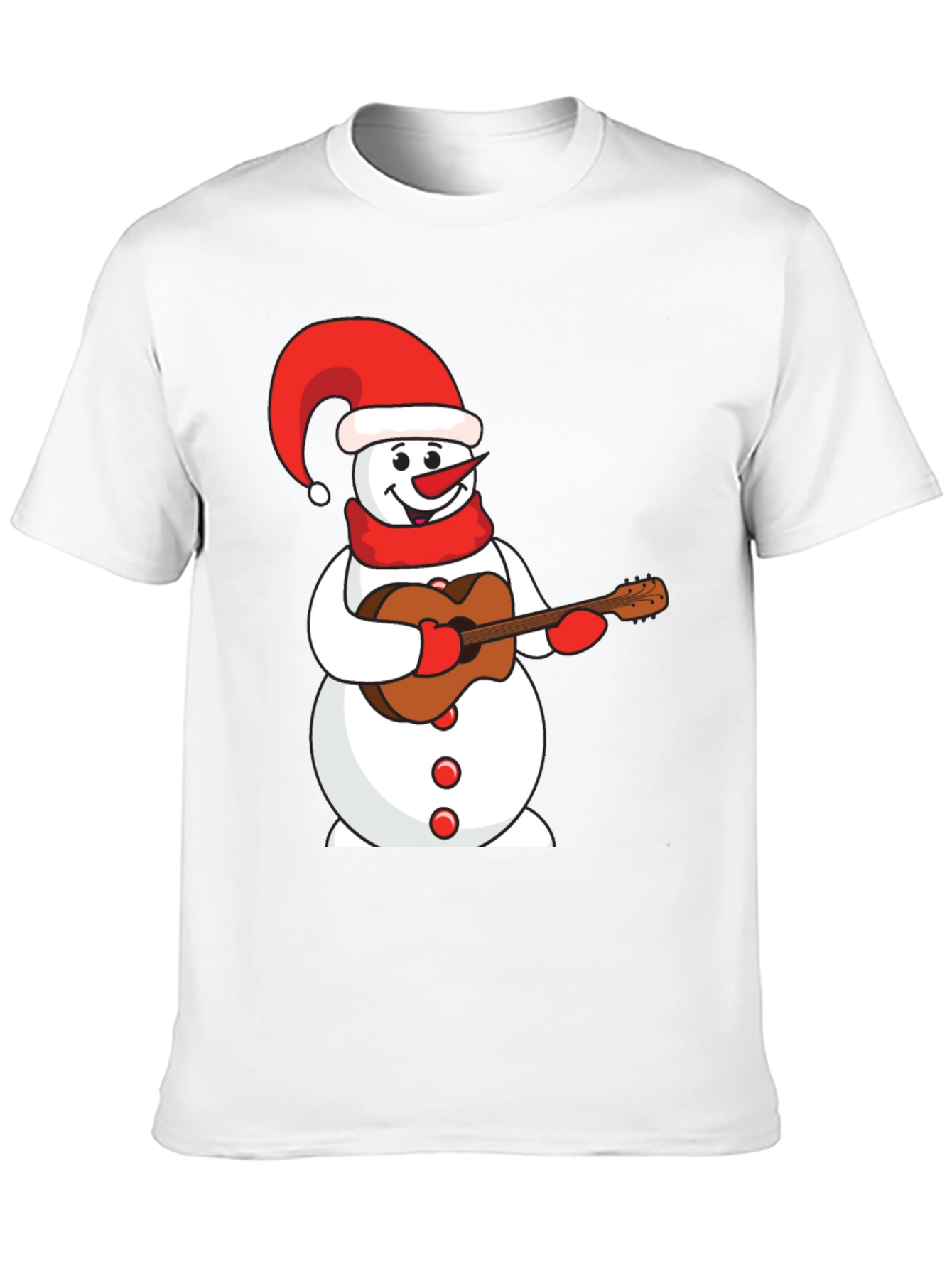 Festive Snowman Guitarist T-Shirt