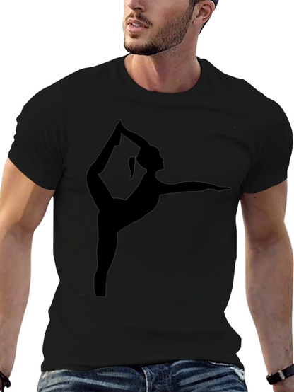 Yoga Pose Black T-Shirt
